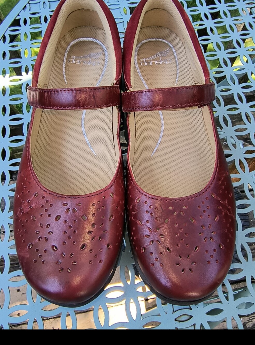 Dansko 8.5 WIDE Red Mary Janes